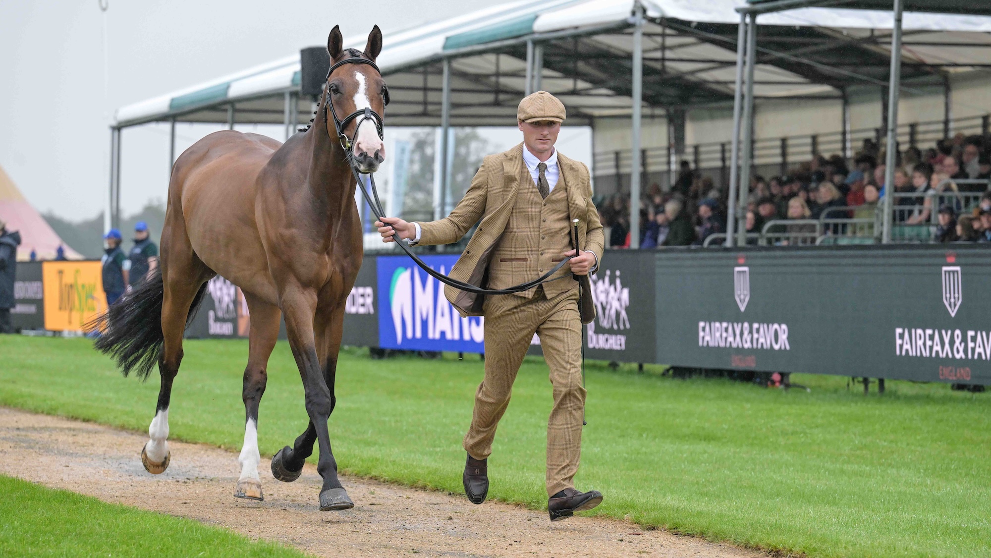 Jack Pinkney (GBR) riding Claragh Olala in the fist Horse Inspection before the start of the Defender Burghley Horse Trials, Stamford in Lincolnshire in the UK between 2nd - 6th September 2026