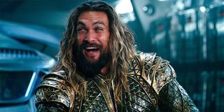 Aquaman laughing in Justice League