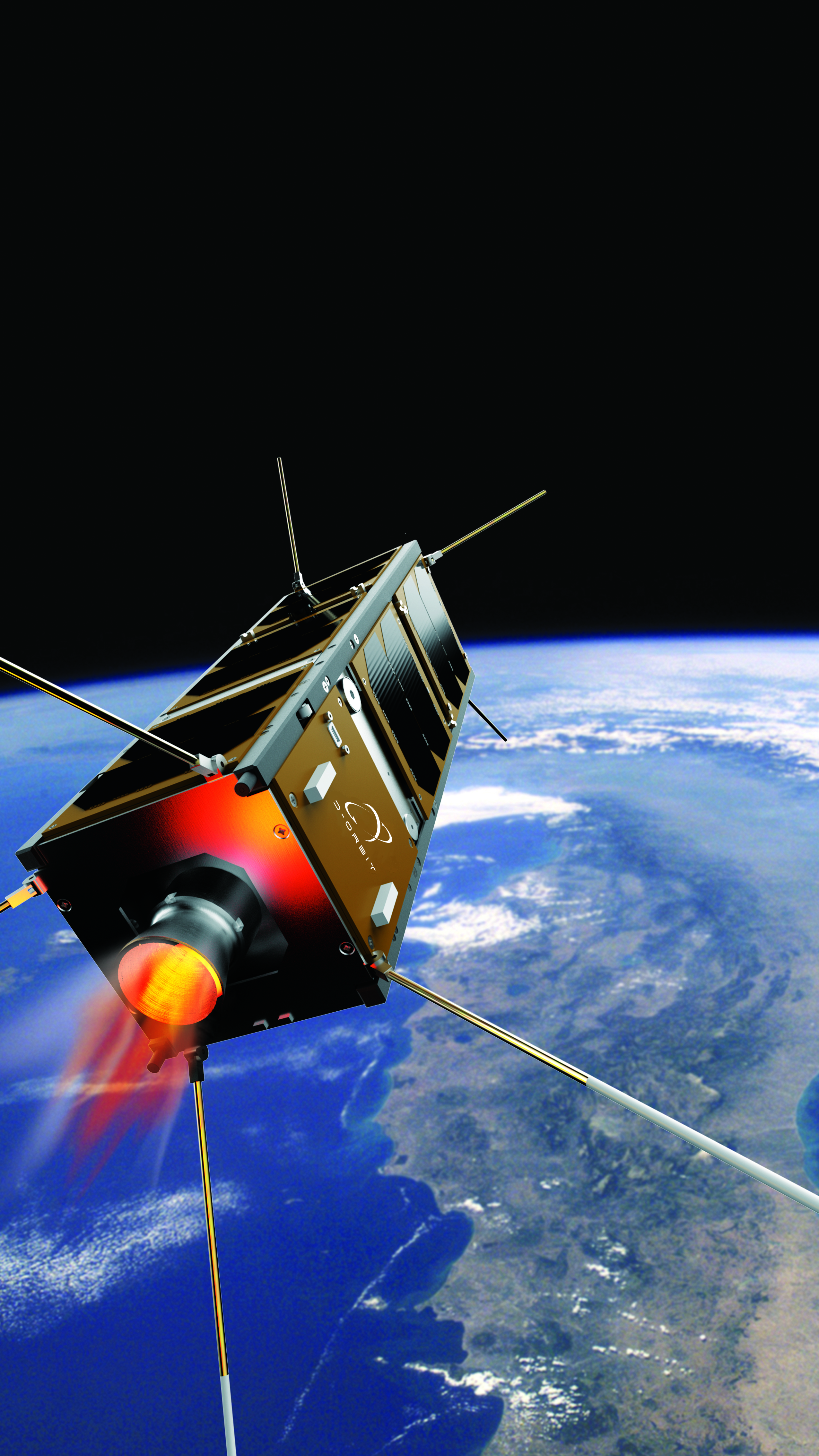 D-Sat Cubesat: Artist&#039;s Illustration