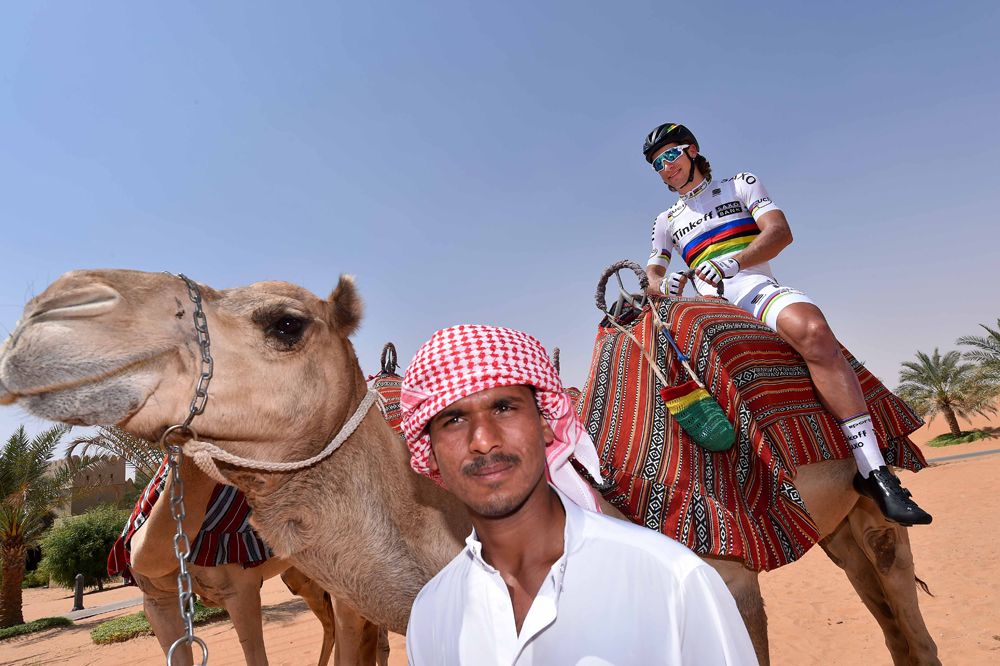 Peter Sagan takes a ride at the Abu Dhabi Tour