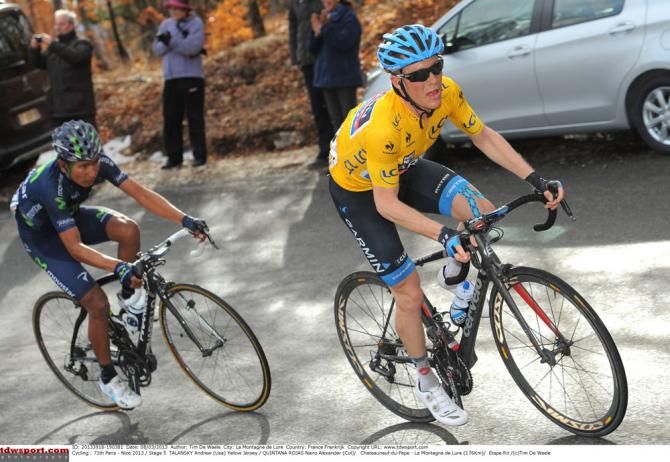 Andrew Talansky (Garmin-Sharp) defends yellow last year
