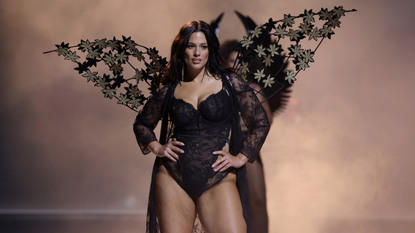 Ashley Graham walks the runway for the Victoria&#039;s Secret Fashion Show 2024 on October 15, 2024 in New York City.