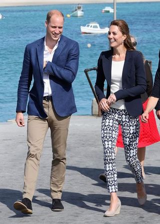 st martins, st martins september 02 prince william, duke of cambridge and catherine, duchess of cambridge visit the island of st martins in the scilly isles on september 2, 2016 in st martins, england the duke and duchess visit to the scilly isles was delayed this morninbg due to bad weather photo by chris jackson wpa poolgetty images