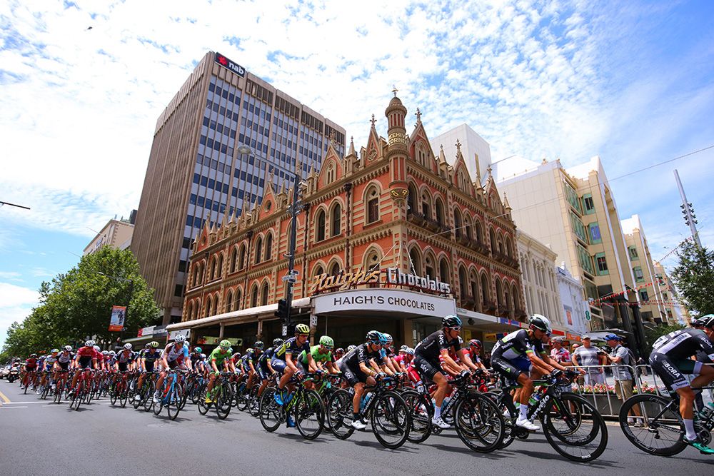 A classic shot from the Tour Down Under