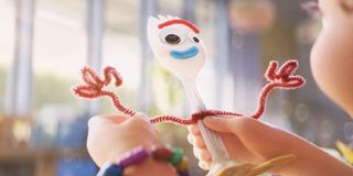Bonnie and Forky in Toy Story 4