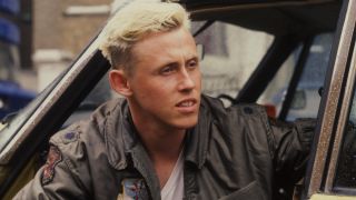 Singer Kirk Brandon, of Spear Of Destiny, portrait, United Kingdom, 1984.