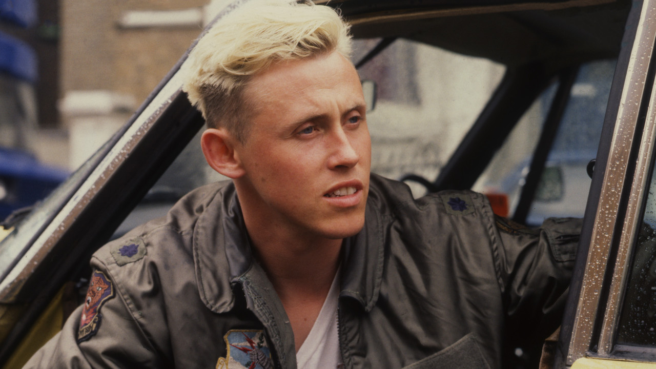 Singer Kirk Brandon, of Spear Of Destiny, portrait, United Kingdom, 1984. 