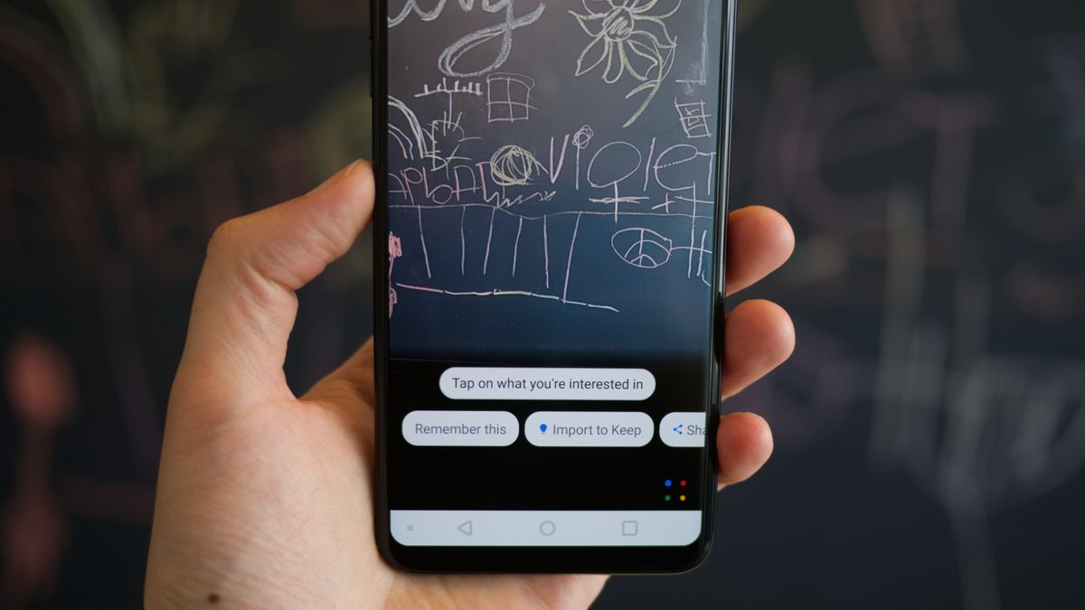 Comes with Google Lens built-in