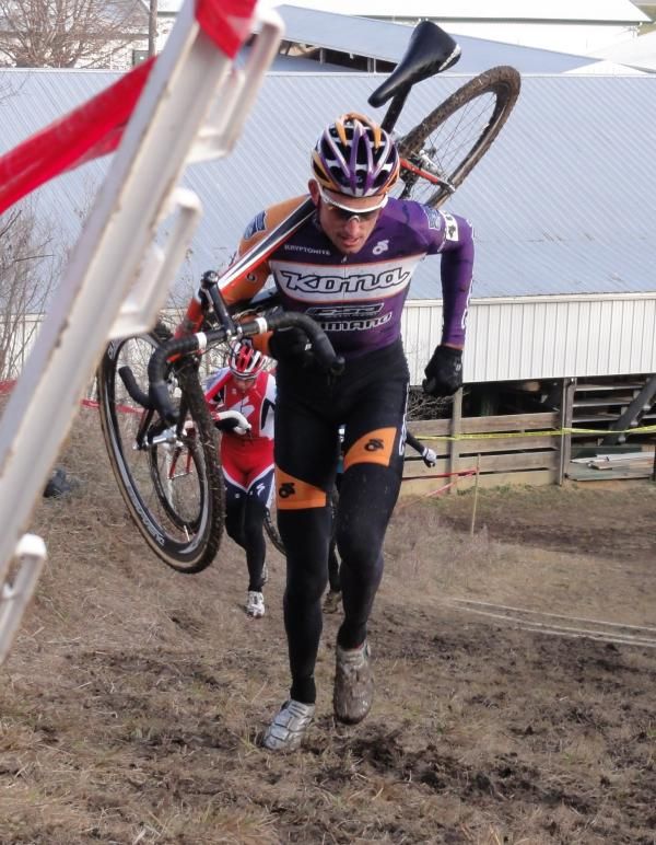 Ryan Trebon (Kona-FSA) runs to victory