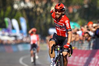 Thomas de Gendt claims victory on stage 8 of the 2022 Giro d'Italia in Naples