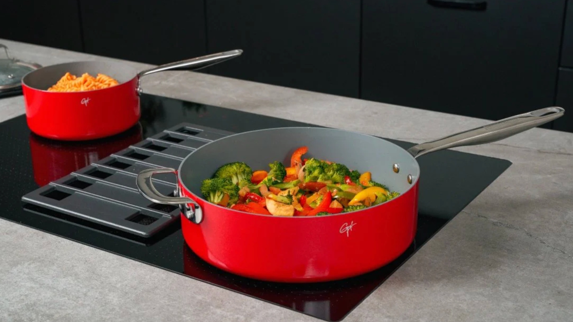 Guy Fieri&#039;s ceramic cookware sets
