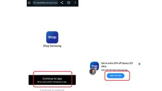 How to access Samsung Shop