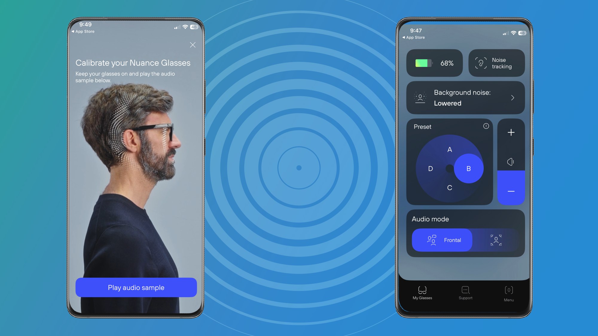Nuance Audio app screenshots