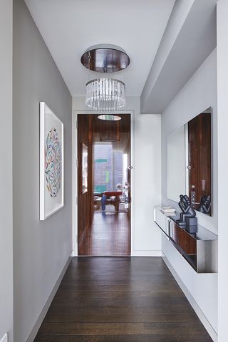 corridor at Baccarat Residence NYC Architect Joe Serrins Studio