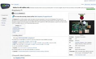 XMBC project's compatible Raspberry Pi builds list