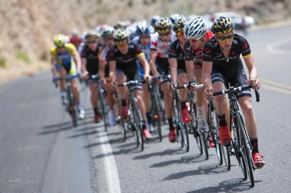 The U23 riders of Bontrager-Trek helped to bring back the break.