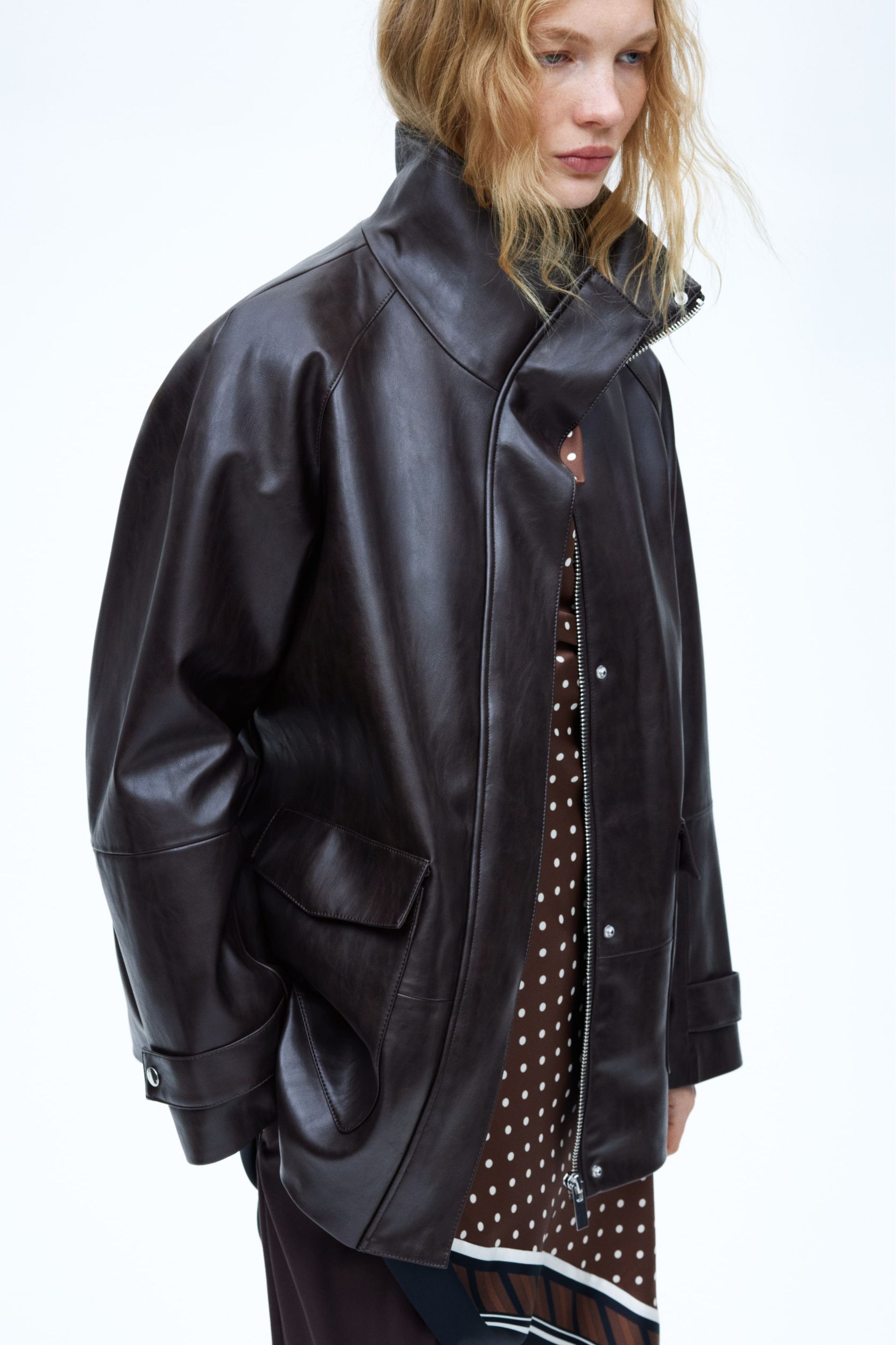 Coated Jacket - Dark Brown