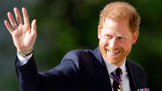 Prince Harry waving