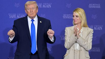 Donald Trump and Pam Bondi.