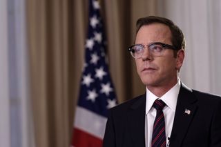 Playing a fictional president in Designated Survivor.