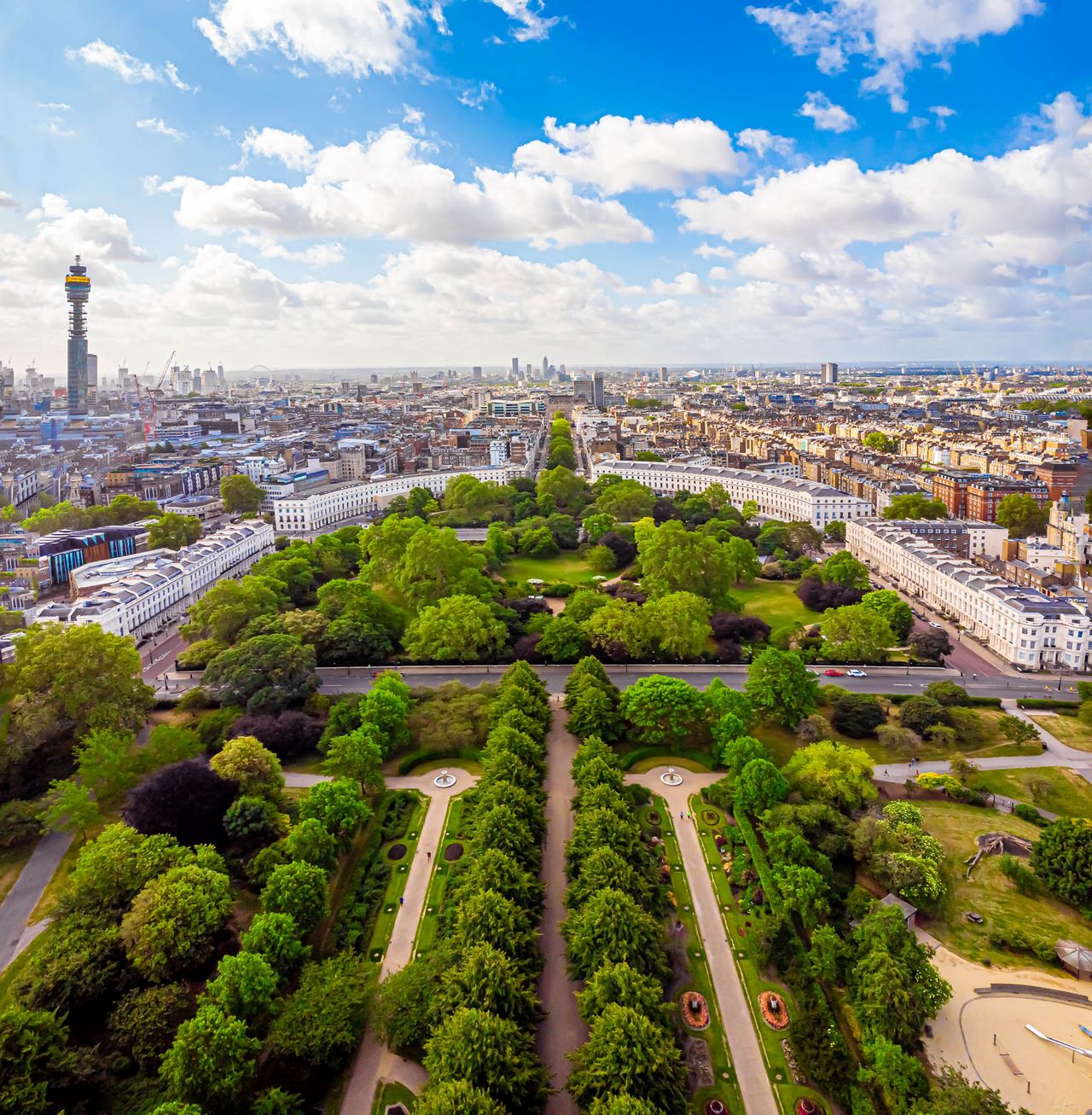 The crowning glory of Nash’s impact on London is Regent’s Park, an urban Arcadia designed under the aegis of the Prince Regent.