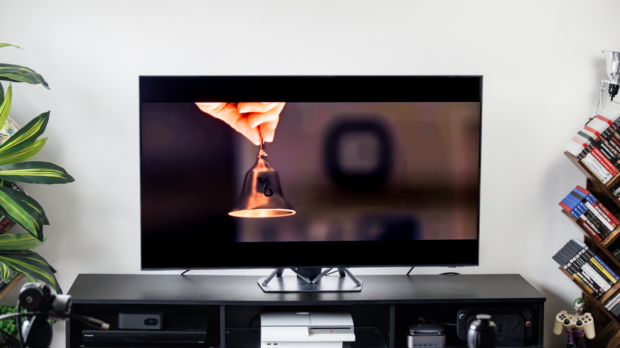 Samsung QN90F Neo QLED TV in a living room