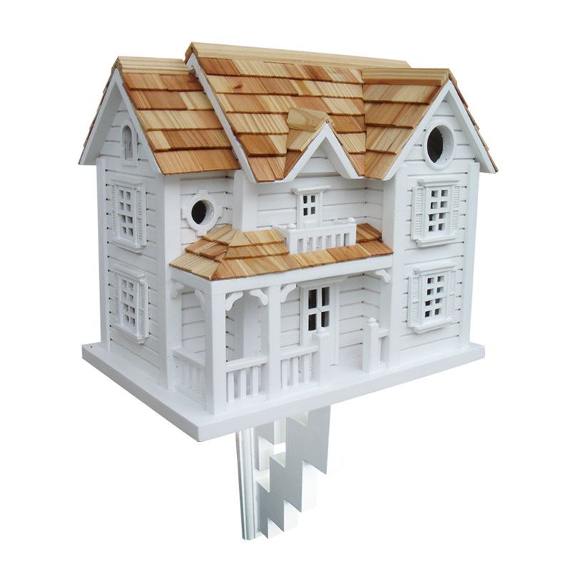 Home Bazaar Classic Series Kingsgate Cottage 10.5 in X 11.5 in X 7.5 in Birdhouse & Reviews | Wayfair