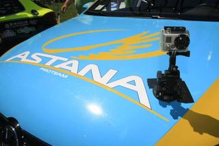 The Astana team car