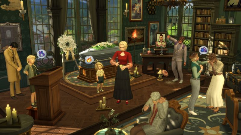 A promotional image from the upcoming Life &amp; Death expansion pack for The Sims 4.