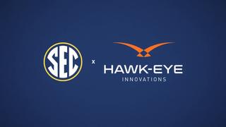 Hawk Eye Innovations and SEC logos