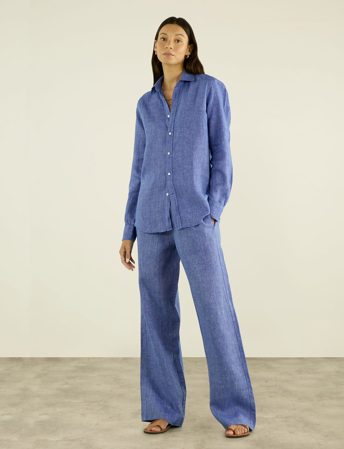 The Palazzo: Linen, Lapis Blue