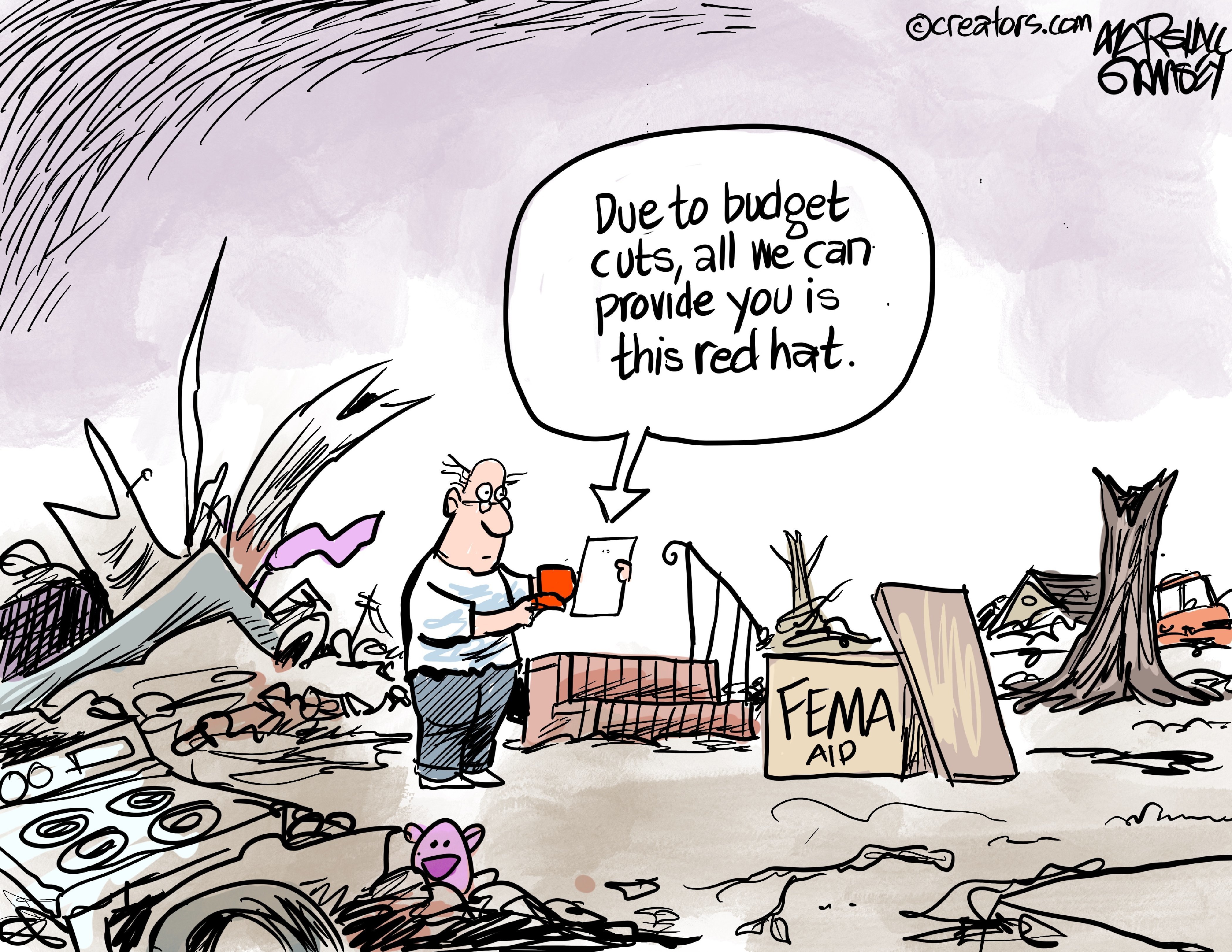 Political cartoon