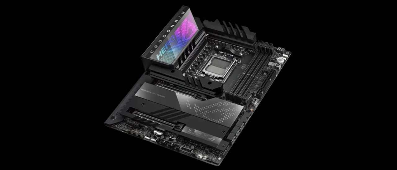 ASUS ROG CROSSHAIR X670E HERO (Socket AM5) USB-C Gen2 AMD Motherboard with  LED Lighting ROG CROSSHAIR X670E HERO - Best Buy