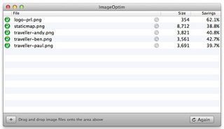 Utilities like ImageOptim can reduce the file size of images