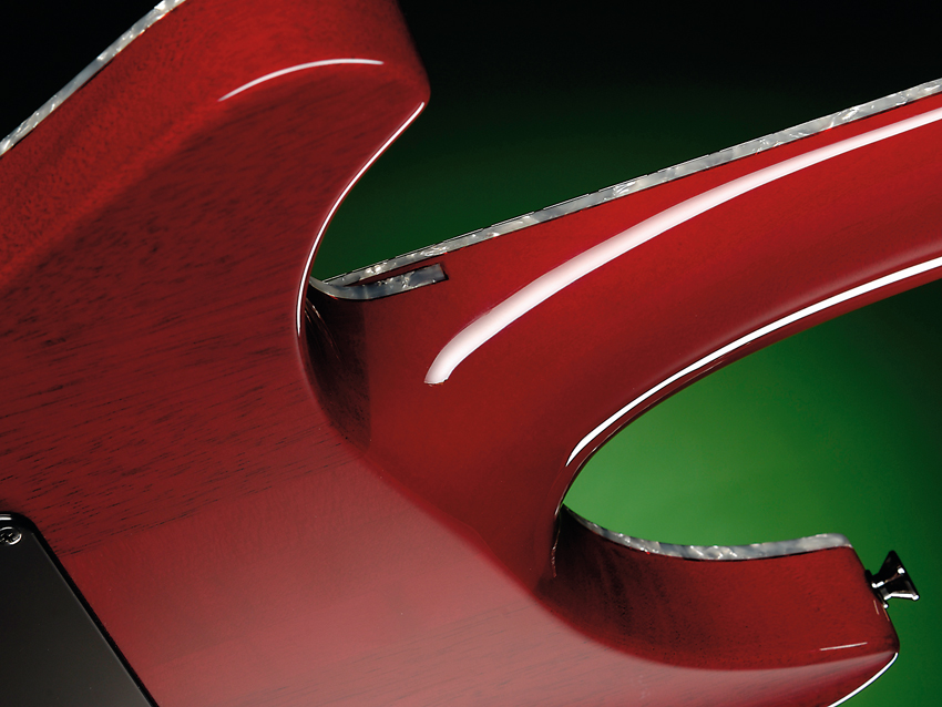 The through-neck is a true work of art that shredders will adore