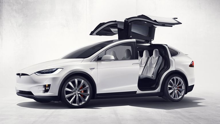 Elon Musk Unveils The Production Model X With Falcon Wing Doors