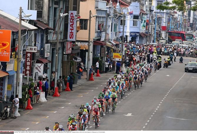 The peloton in Langkawi