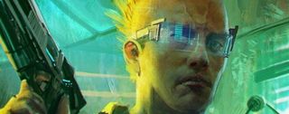 CD Projekt cyber punk close up