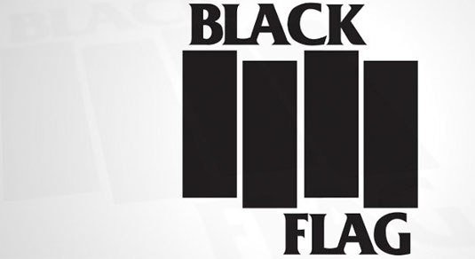  35 beautiful band logo designs - Black Flag