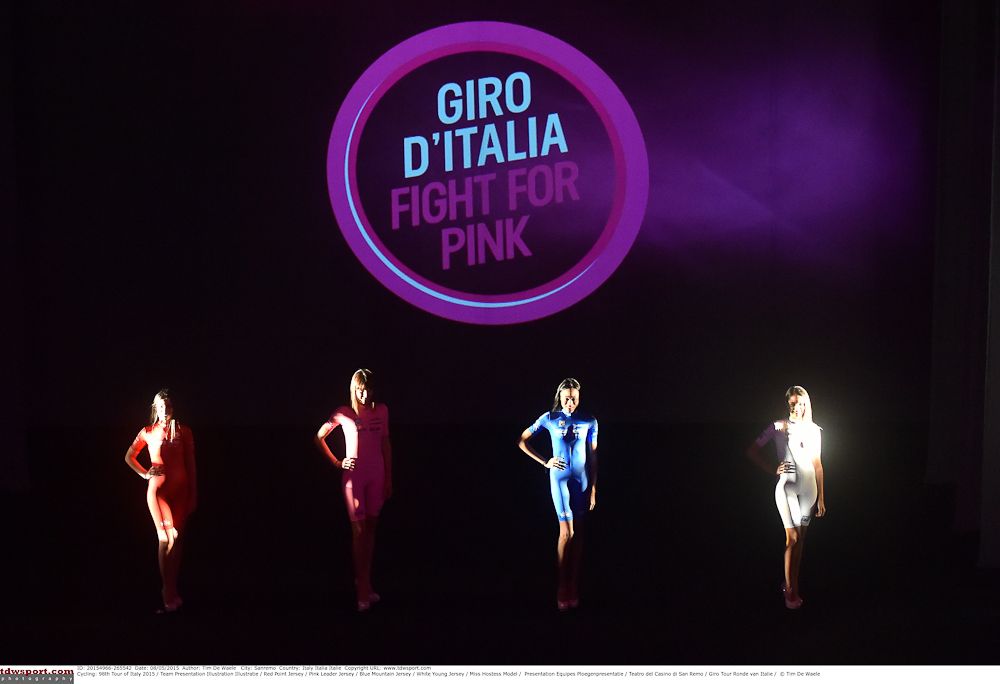 The 2015 Giro's opening presentation gets underway.
