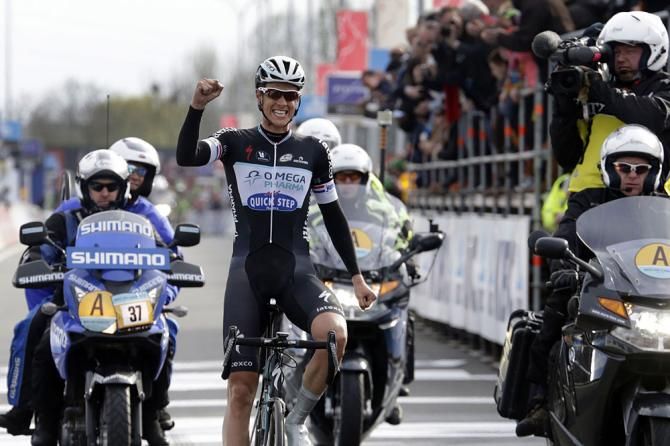 Niki Terpstra (Omega Pharma - QuickStep) wins Dwars door Vlaanderen