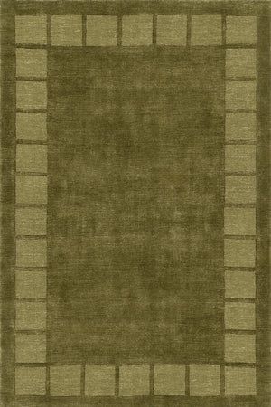 Petra High-Low Wool-Blend Rug | Verdant Green