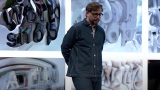 Freepik AI Conference; photos of people and speakers at an art conference