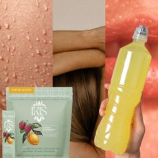 women sweating and working out next to electrolyte powders