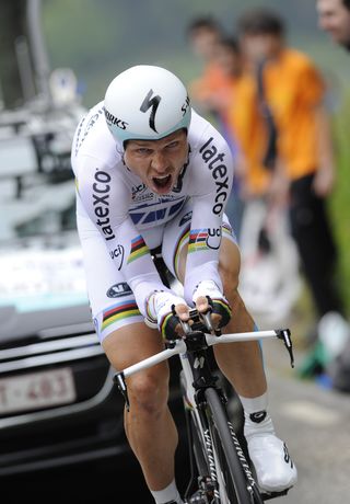 Tony Martin in action during Stage 6 of the 2014 Tour of the Basque Country