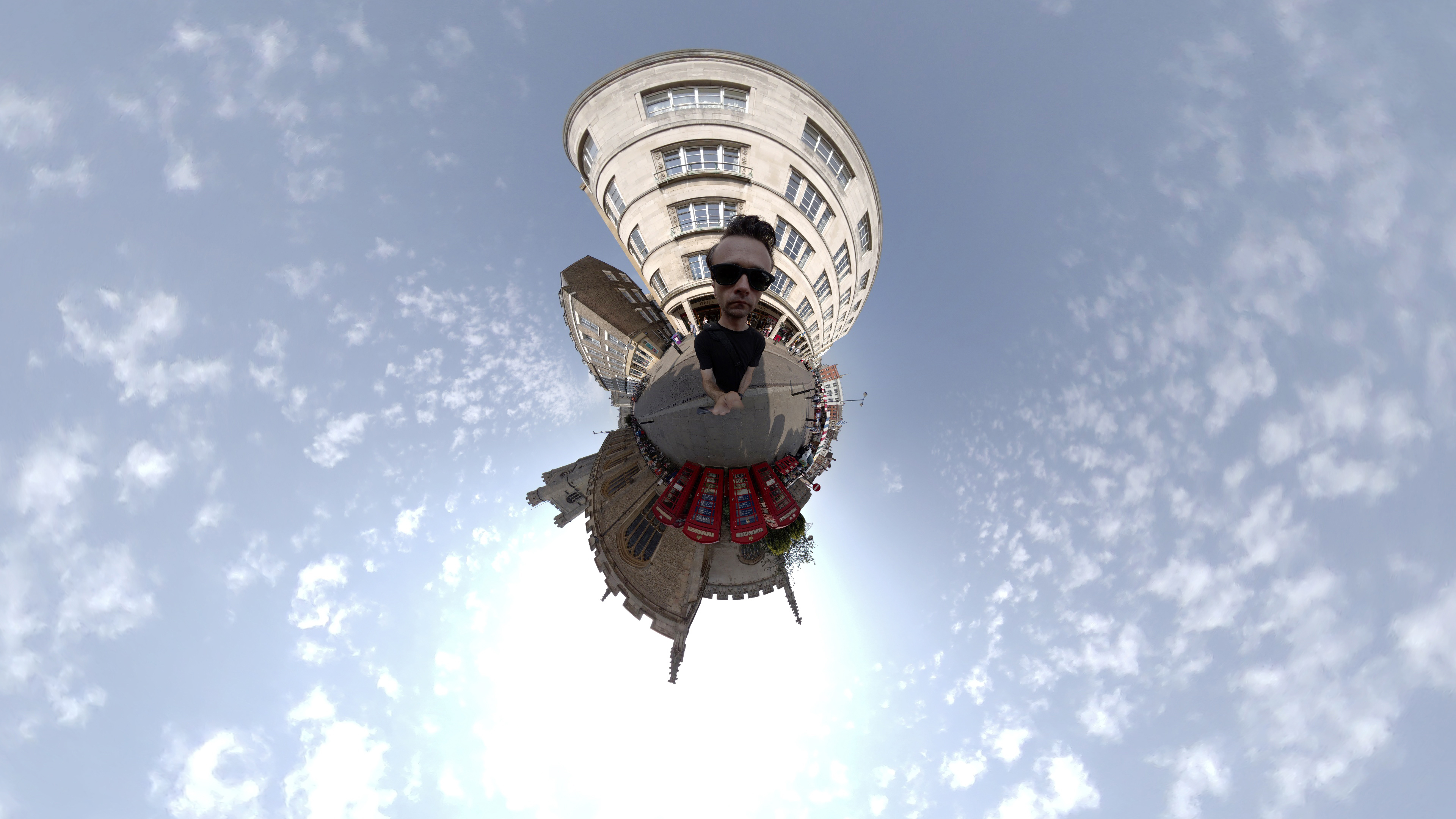 A 360 degree spherical photo shot on an Kandao QooCam 3 Ultra 360 camera