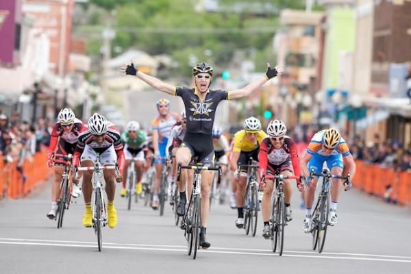 Taylor Phinney wins the 2010 criterium for Trek-Livestrong.