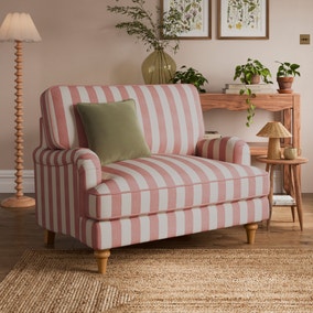 Beatrice Ii Woven Stripe Snuggle Chair