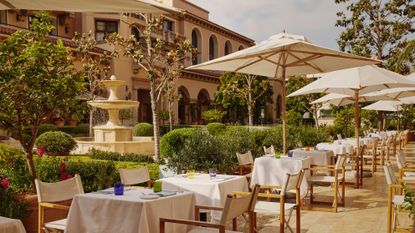 The Maybourne Beverly Hills outdoor restaurant