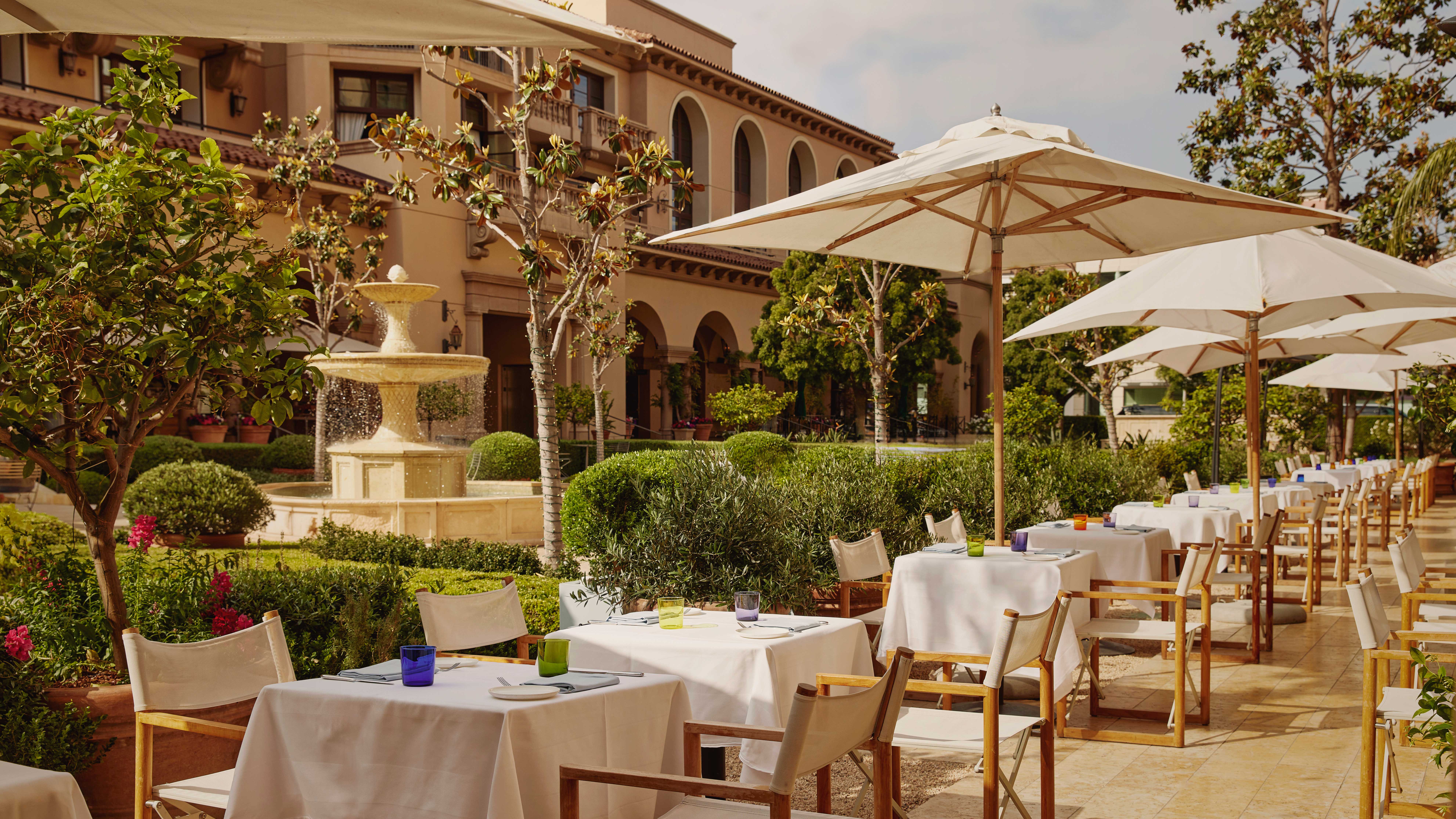 The Maybourne Beverly Hills outdoor restaurant